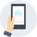 Free Cloud Mobile Hand Icon