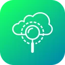 Free Cloud Server Data Icon