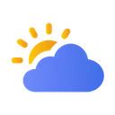 Free Cloud Sun Weather Icon