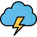 Free Cloud Lightning Power Bolt Sky Cloud Icon