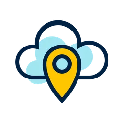 Free Cloud Location  Icon