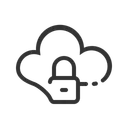 Free Cloud Lock  Icon