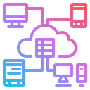 Free Cloud Network  Icon