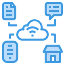 Free Cloud Daten Verbindung Symbol