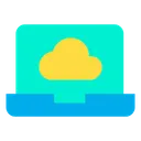 Free Ordinateur portable cloud  Icône