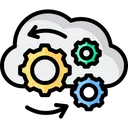 Free Cloud Processing  Icon