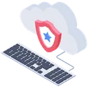 Free Cloud Computing Cloud Technology Cloud Lock Icon