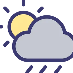 Free Cloud Rain  Icon