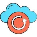 Free Cloud Reload Cloud Refresh Cloud Sync Icon