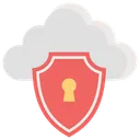 Free Cloud Protection Cloud Technology Cloud Security Icon