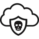 Free Cloud Security Data Protection Data Security Icon