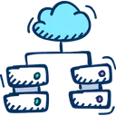 Free Cloud Computers Network Icon