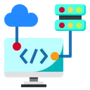 Free Cloud Server Web Symbol