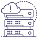 Free Cloud Database Network Icon