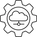 Free Asset Cloud Setting Icon