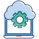 Free Cloud Computing Cloud Data Cloud Services Icon