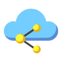 Free Cloud Share Cloud Sharing Cloud Network Icon