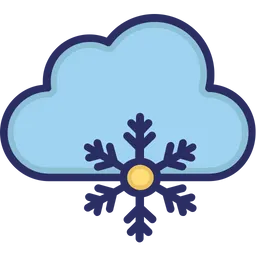 Free Cloud Snow  Icon