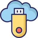 Free Cloud Usb Cloud Flash Usb Icon