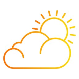 Free Cloud sun  Icon