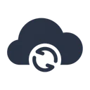 Free Sync Cloud Data Icon