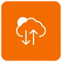 Free Cloud Herunterladen Hochladen Symbol