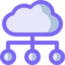 Free Wolke Netzwerk System Symbol