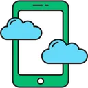 Free Cloud-Telefon  Symbol