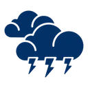 Free Cloud Lightning Thunder Icon