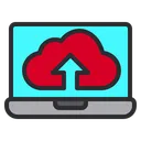 Free Cloud Webbrowser Hochladen Symbol