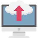 Free Cloud Upload Tray Uploading Icon