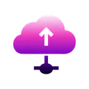 Free Cloud Upload  Icon