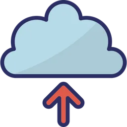 Free Cloud Upload  Icon