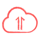 Free Cloud upload  Icon