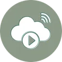 Free Cloud Vedio Playing Cloud Play Icon
