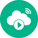 Free Cloud Vedio Playing Cloud Play Icon