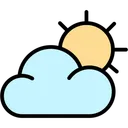 Free Cloudy Day Cloud Sun Icon