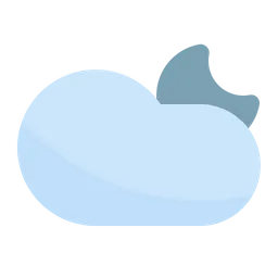 Free Cloudy Moon  Icon