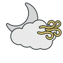 Free Cloudy Night  Icon