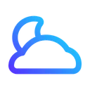 Free Cloudy night  Icon