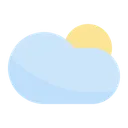 Free Cloudy Sun  Icon