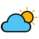 Free Weather Cloudy Sun Icon