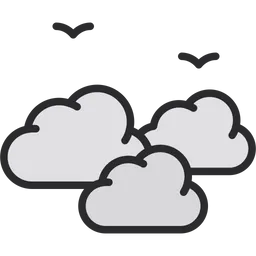 Free Cloudy weather Icon - Download in Colored Outline Style