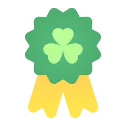 Free Clover Badge  Icon