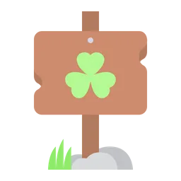 Free Clover Sign Board  Icon