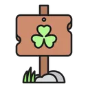 Free Clover Sign Board  Icon