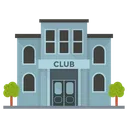 Free Club Building Clubhouse Bar Icon