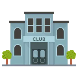 Free Club Building  Icon