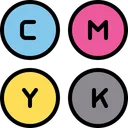 Free Cmyk 색상 색상 코드 아이콘