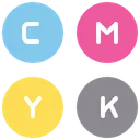 Free Cmyk 색상 색상 코드 아이콘